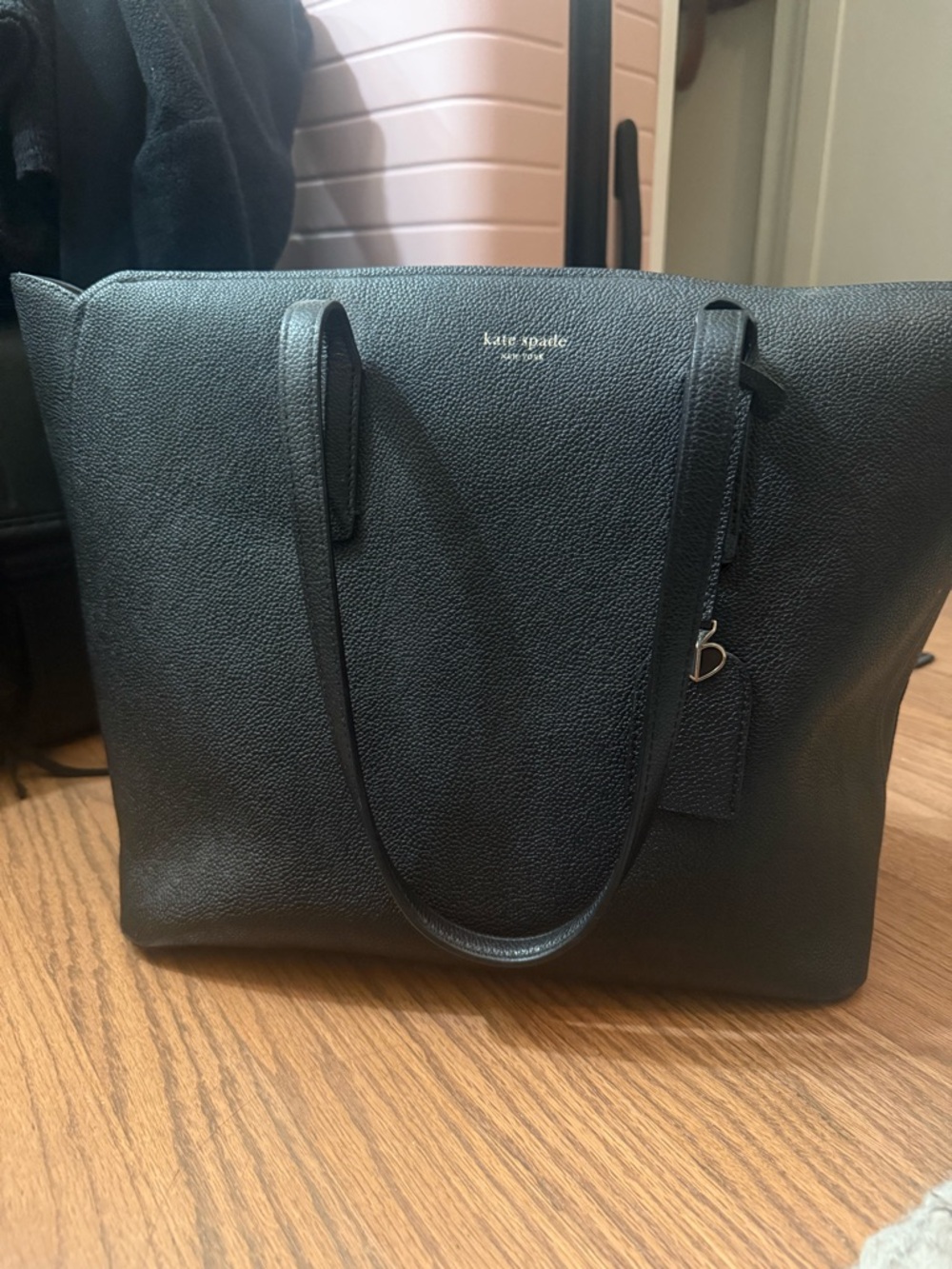 kate spade New York Black Leather Tote